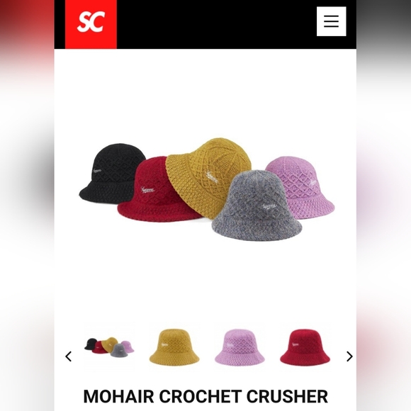 Supreme Mohair Crochet Crusher *FW22* *NWT* - settersandclosers.co
